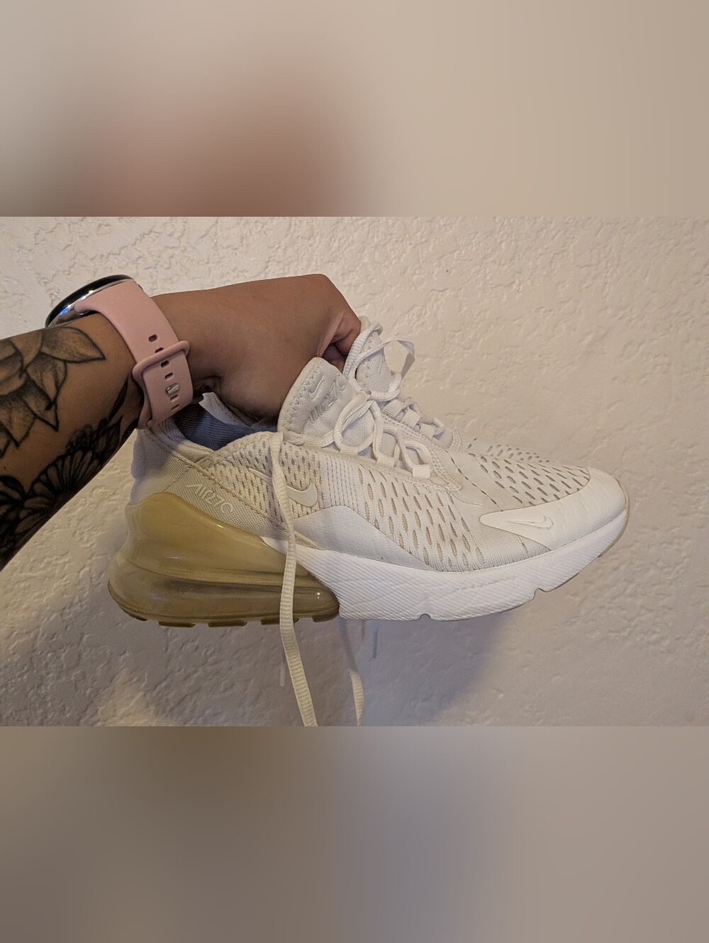 Nike White Air Max 270 Size 6 - Picture 2 of 3